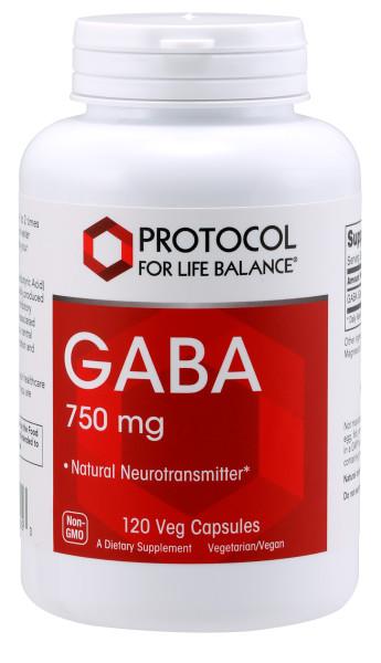 GABA 750mg - 120 Capsules Default Category Protocol for Life Balance 
