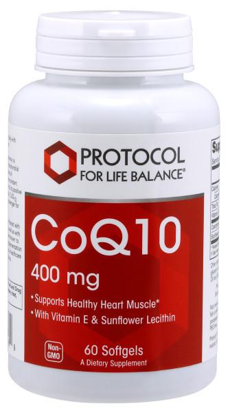CoQ10 400mg - 60 Softgels Default Category Protocol for Life Balance 