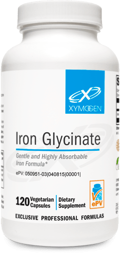 Iron Glycinate - 120 Capsules Default Category Xymogen 