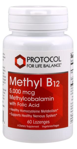 Methyl B12 5,000mcg - 60 Lozenges Default Category Protocol for Life Balance 