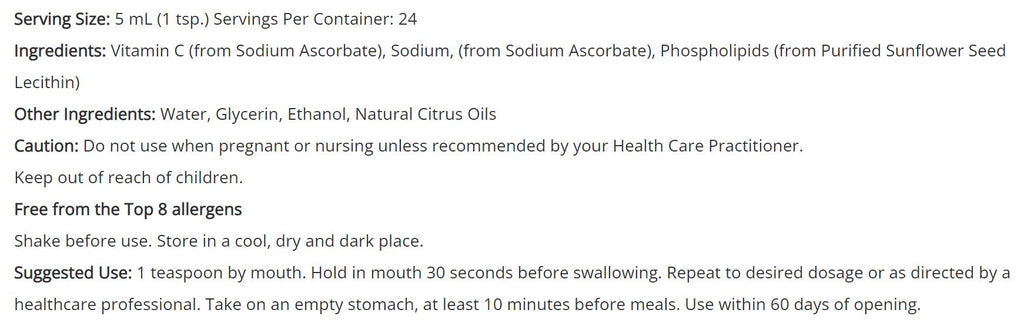 Lipo-C - 4 fl oz Lipo-C - 4 fl oz