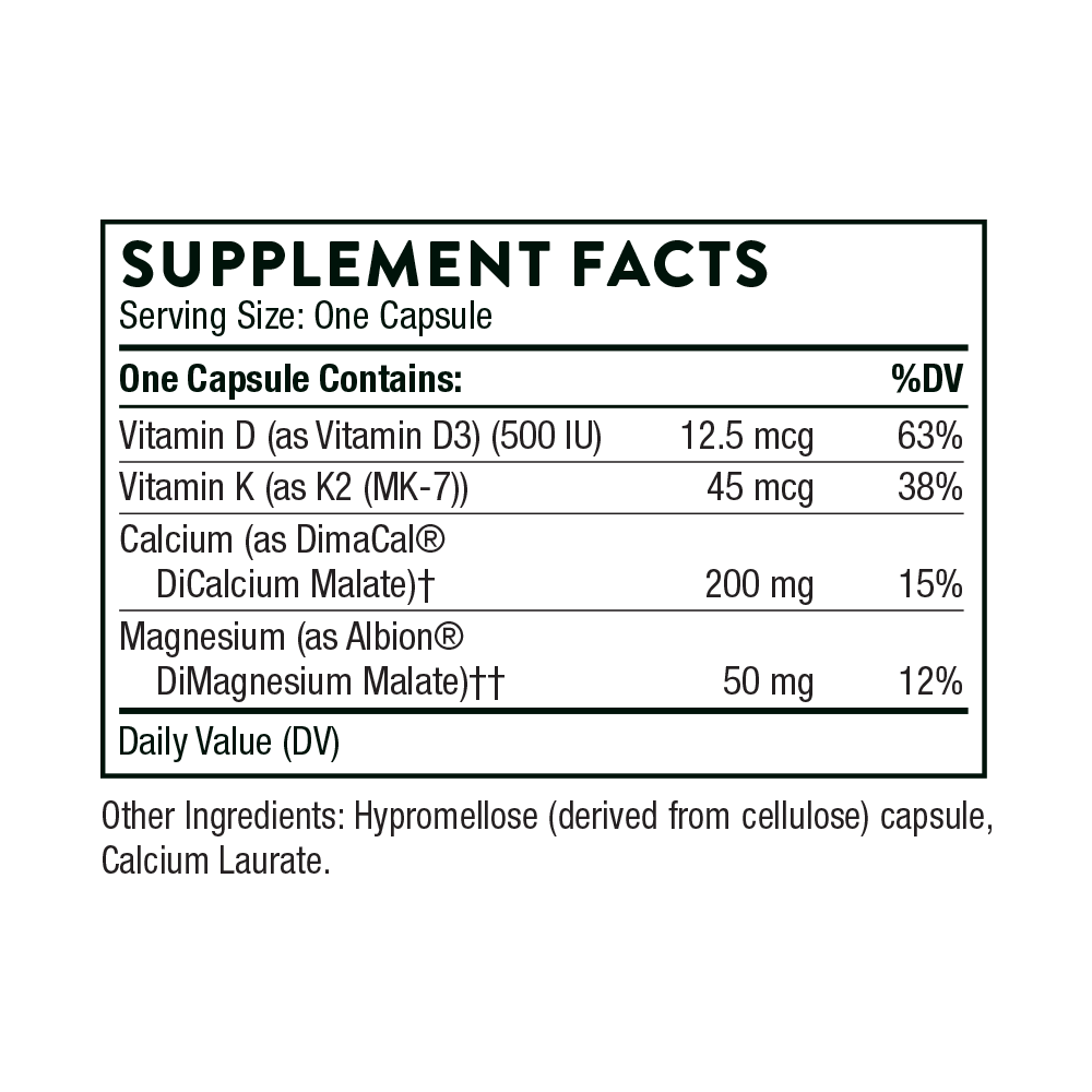 Basic Bone Nutrients 120 Capsules Healthy Habits Living Basic bone nutrients 120 capsules healthy habits living