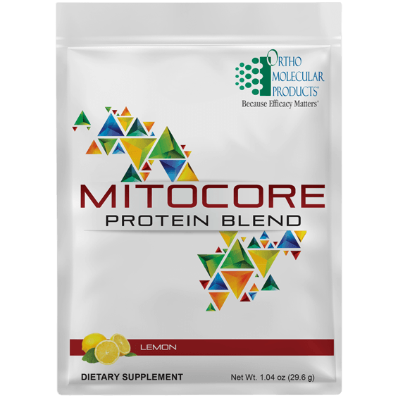 MitoCORE Protein Blend Default Category Ortho Molecular 14 Lemon Pouches 