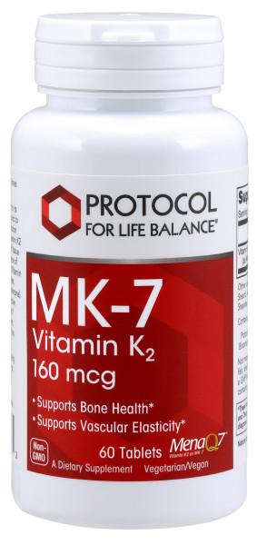 MK-7 Vitamin K2 160mcg - 60 Tablets Default Category Protocol for Life Balance 