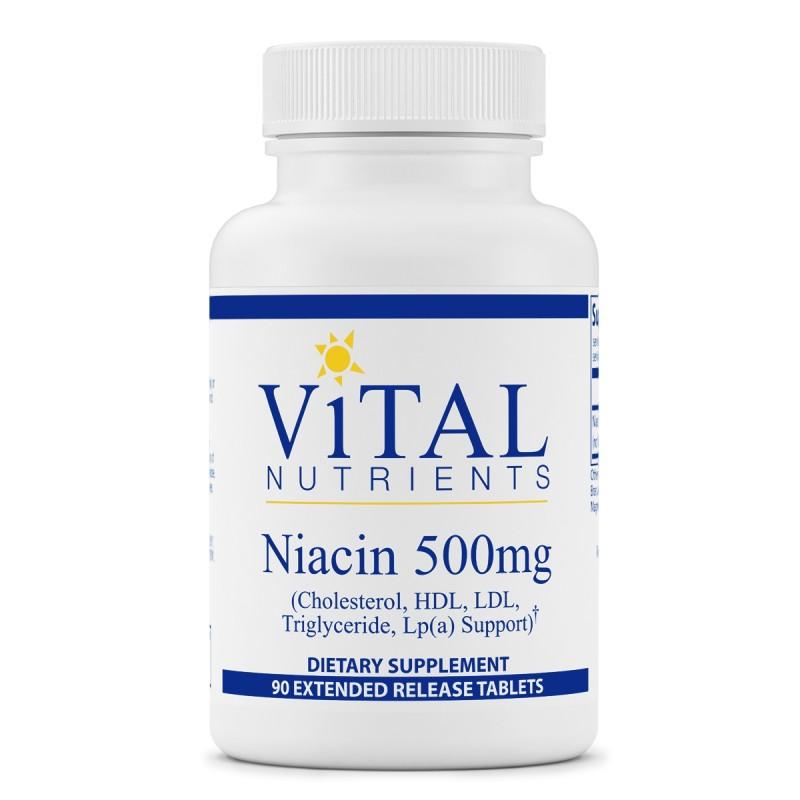 Niacin 500mg - 90 Tablets Default Category Vital Nutrients 