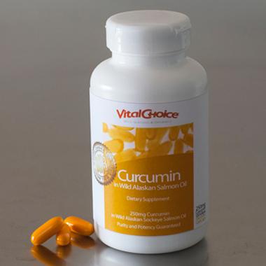 Curcumin in Wild Alaskan Salmon Oil 250 mg - 120 Softgels Default Category Vital Choice 