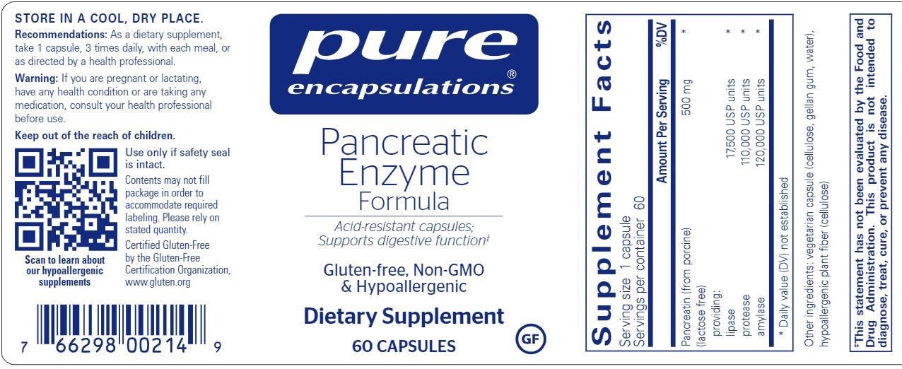 Pancreatic Enzyme Formula – Healthy Habits Living