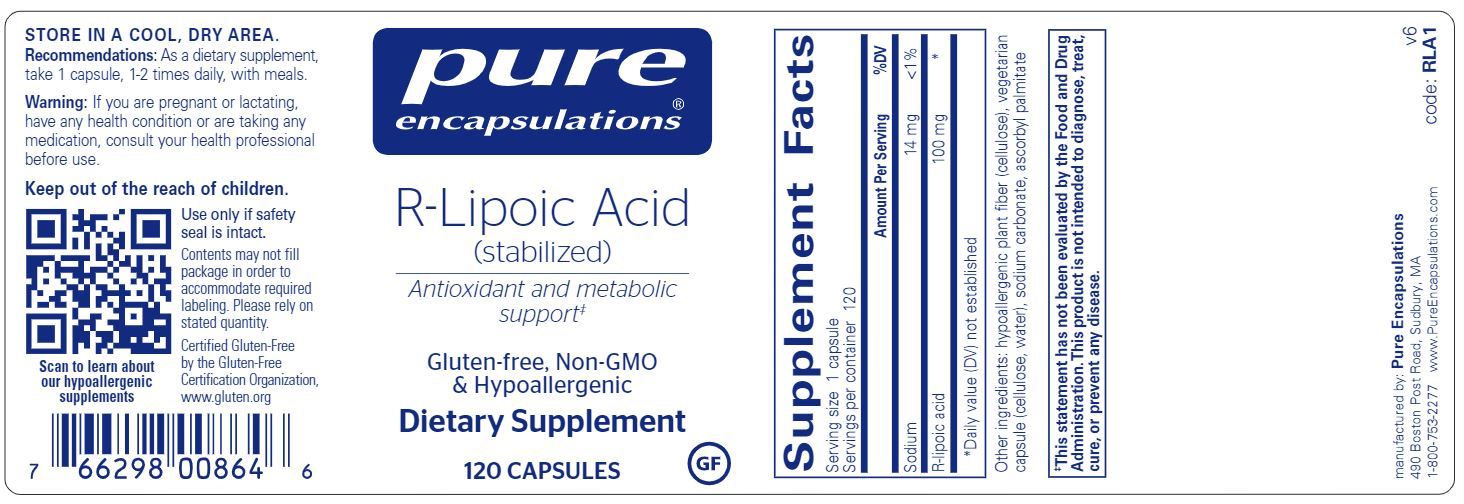 R Lipoic Acid Stabilized Healthy Habits Living