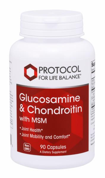 Glucosamine & Chondroitin with MSM Capsules Default Category Protocol for Life Balance 90 Capsules 
