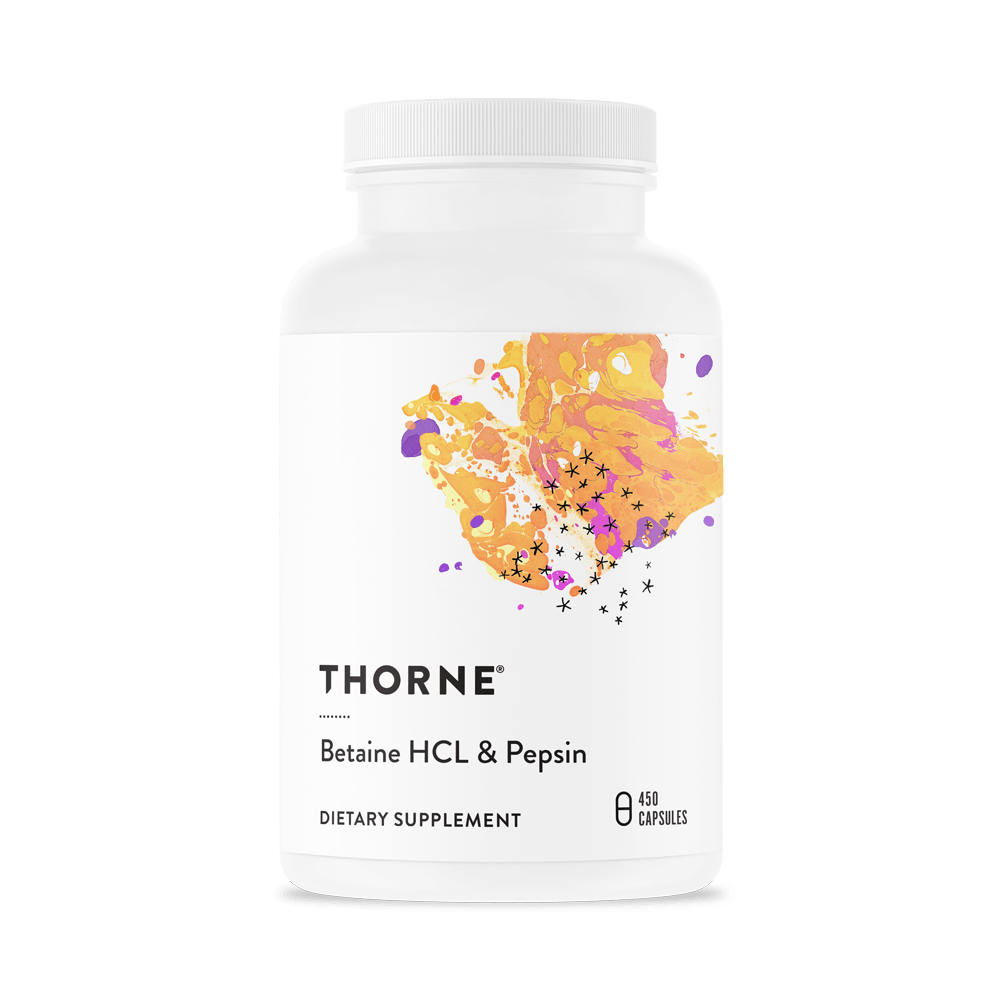 Betaine HCL/Pepsin- 450 Capsules Default Category Thorne 