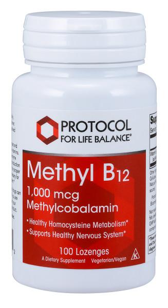 Methyl B12 1,000mcg - 100 Lozenges Default Category Protocol for Life Balance 