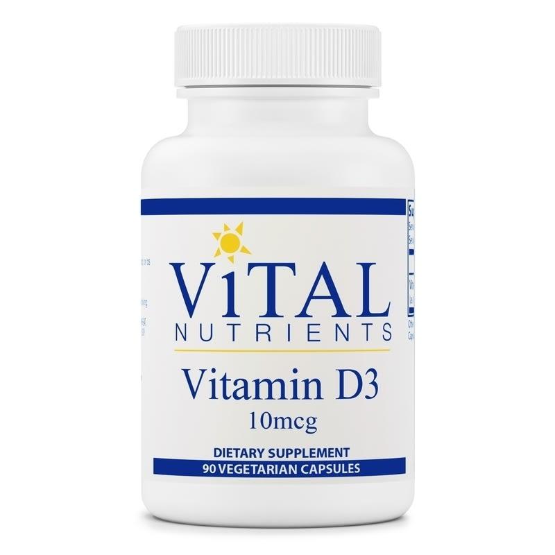 Vitamin D3 10 mcg - 90 Capsules Default Category Vital Nutrients 