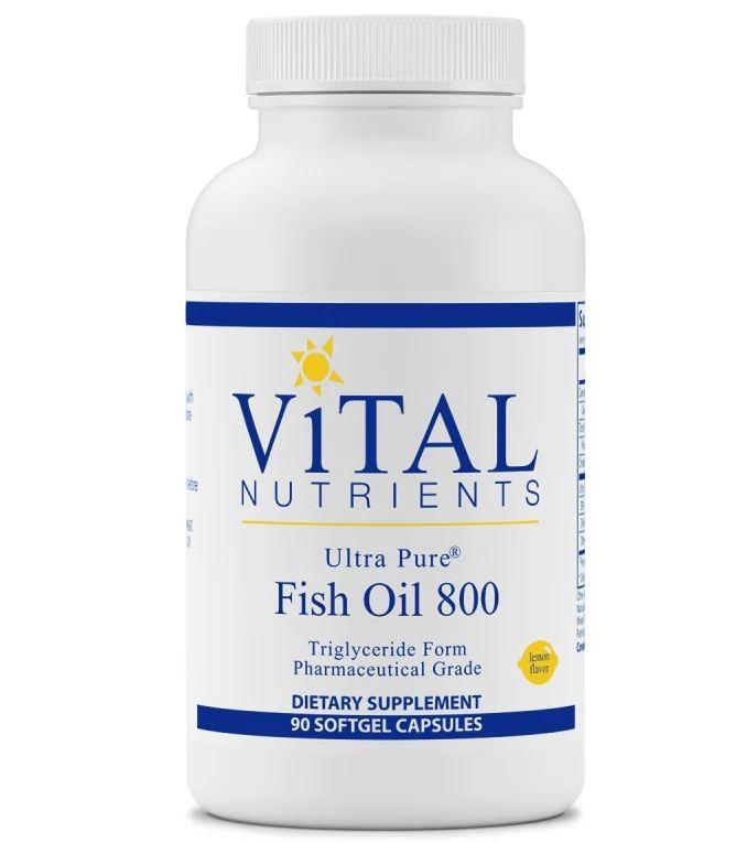 Ultra Pure® Fish Oil 800 Triglyceride - 90 Softgels Default Category Vital Nutrients 