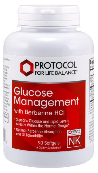 Glucose Management with Berberine HCl - 90 Softgels Default Category Protocol for Life Balance 